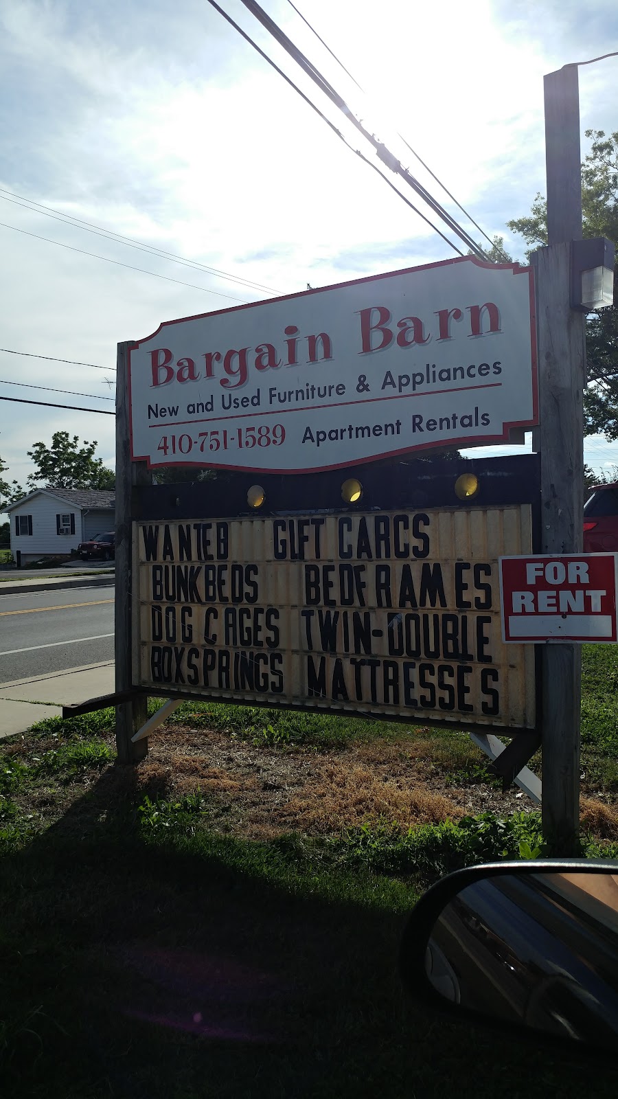 Bargain Barn storefront