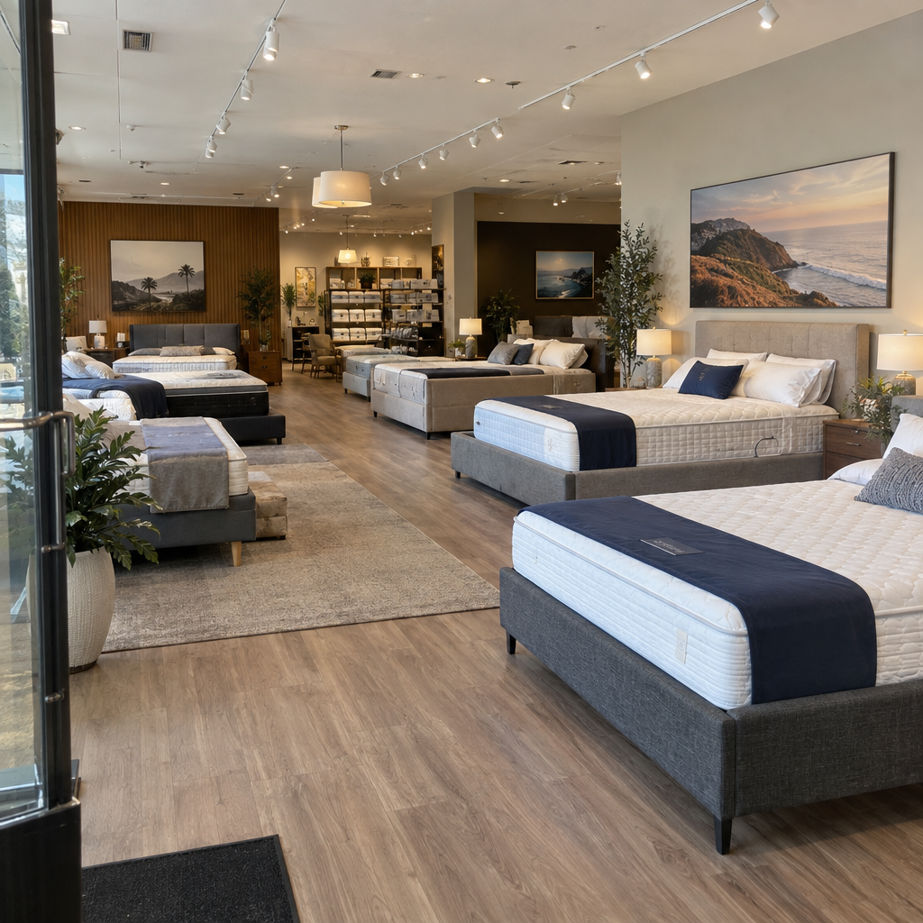 Best Mattress Stores in Irvine, California [2026 Guide], showroom interior