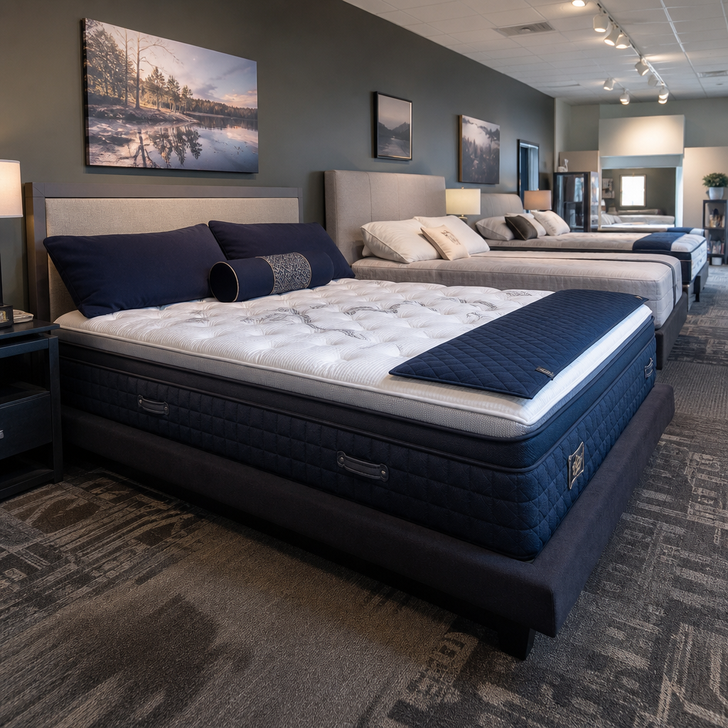 Best Mattress Stores in Maple Grove, Minnesota [2026 Guide], mattress showroom aisle