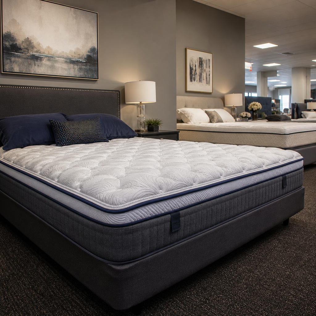 Best Mattress Stores in Mentor, Ohio [2026 Guide], mattress showroom aisle